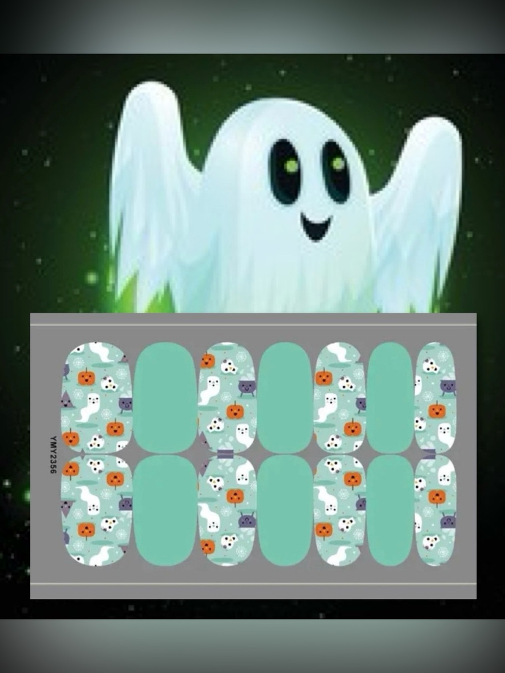 $2 Halloween Ghost & Pumpkin Nail Wraps $2 WITH ANY $10 ORDER OR MORE
